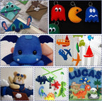 10Pcs Felt Sheets Fabric, for Halloween Christmas, for DIY and Sewing Projects - Image 8