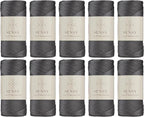 10 Skeins of Sensy Premium 2mm 251 Yards Polyester Rope 100% Polypropylene Cord by SSENSY