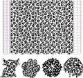 Tintnut Black White Leopard Permanent Vinyl Adhesive Vinyl 8 Pcs 12x10in | by Tintnut