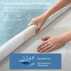 BEDLORE Waterproof Mattress Protector, Cal King Size Mattress Pad - Image 2