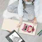 OSIMIG 10 Pack 5.5" x 8.5" Sketch Books, 300 Sheet Drawing Paper, Mini - Image 7