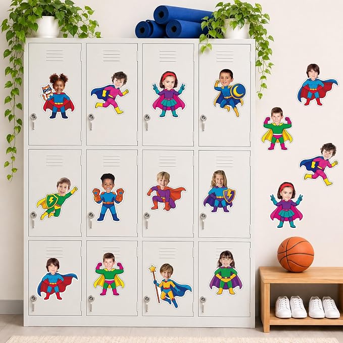 120pcs Super Theme Cutouts Colorful Comic Bulletin Board Decorations Back to - Image 7