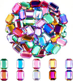 200 Pcs 10x14mm AB Rhinestones for Bedazzling, Rainbow Effect Craft Gems for by Unknown