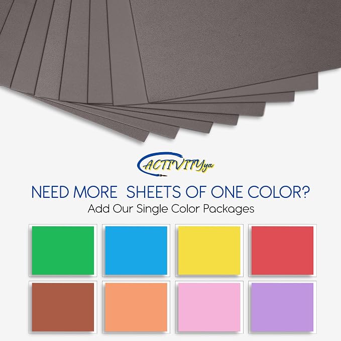 Gray EVA Foam Sheets, 6 x 9 Inch, 2mm Thick – Foam Paper - Image 3