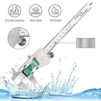 Digital Caliper Measuring Tool, IP54 Waterproof Electronic Micrometer Caliper - Image 2