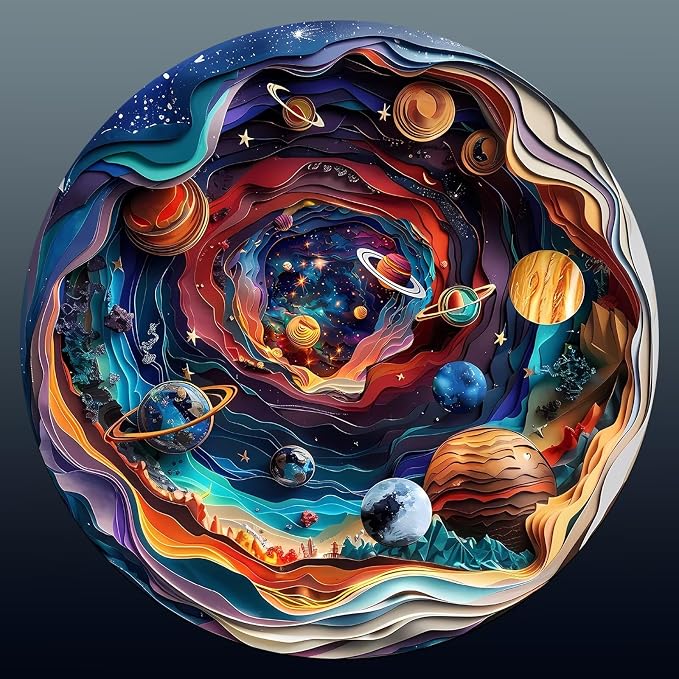 Wooden Puzzles Adults, 3D Vision Wooden Puzzle Adult 100 Pieces, Unique Animal - Image 9
