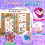 616PCS Glitter Foam Letter Stickers, Colorful Alphabet Number Stickers - Image 3