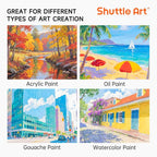 Shuttle Art 36 Pack Canvas for Painting, 100% Cotton Blank Canvas Boards - Image 5
