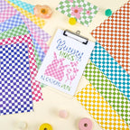 Tintnut Colorful Checkerboard Permanent Vinyl, waterproof, easy peel & stick - Image 7