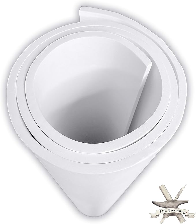 EVA Foam Cosplay - 8mm Thick - Extra Large Foam Sheets - White or Black - 35" x by TheFoamory