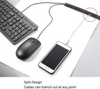 25ft - 1.25 inch Braided Cable Management Sleeve Cord Protector - Self-Wrapping - Image 3