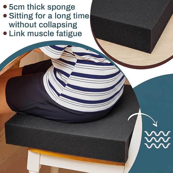 Frienda 2 Pack 5" x 24" x 24" Upholstery High Density Foam Cushion Replacement - Image 4