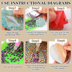 Axquilon 8 Pcs Books Diamond Art Coasters Kit - Image 7