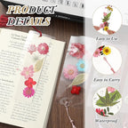 Fuyoooo 376 Pcs Pressed Flowers Bookmark Making Kit, DIY Bookmark Laminating - Image 3