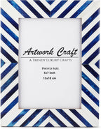 Picture Photo Frame Chevron Herringbone Art Inspired Vintage Table-Top/Wall by ArtworkCraft
