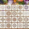 JULMELON 20 PCS Mandala Stencil, 3 Inch Mandala Stencils by JULMELON