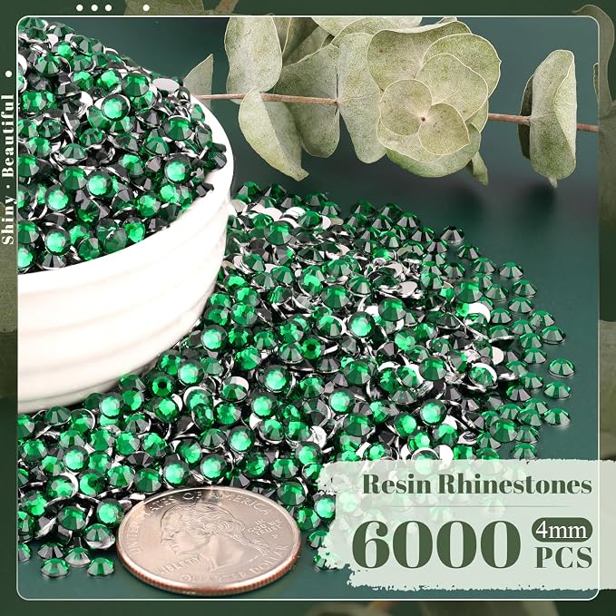6000PCS 4mm Resin Rhinestones Bulk - Image 2