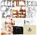 120PCS Rust Cracking PET Stickers – Transparent Vintage-Style Rust Crack Wall by Unknown