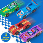 Klever Kits 4 DIY Wooden Race Cars-Build & Paint Your Own Wood Craft Kit - Image 6