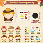 Haooryx DIY Fall Scarecrow Magnet Craft Kit - Image 2