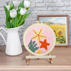 ERKOON Punch Needle Kit Adults Beginners, DIY Easy Sea Animals Embroidery Set - Image 6