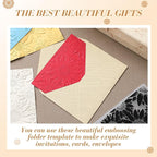 Geiserailie 1 Pcs Embossing Folders 2d/3D Embossing Machine Template Paper Card - Image 5