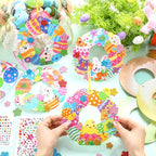 Hollowfly 48 Sets Easter Wreath Craft Kits DIY Wreath Hanging Ornaments Make - Image 2