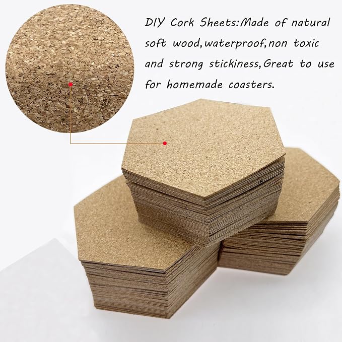 Self-Adhesive Mini Cork Tiles Mat - Image 3