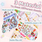 Tmtains 30 Sheets Kawaii Japanese Sticker Book Manga Books Style Writable Note - Image 4