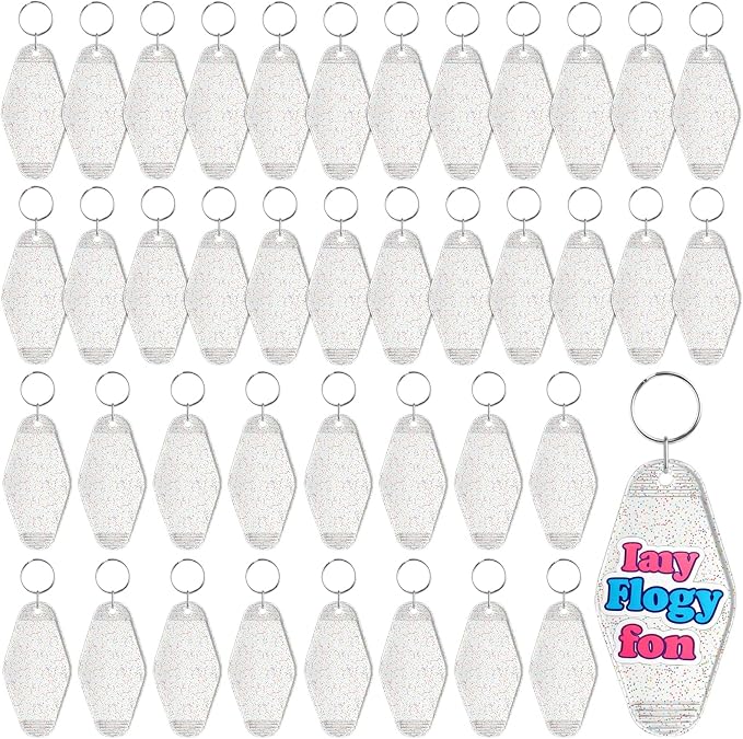 LOTMER 20/30/40/80 PCS Hotel Keychain Blank by LOTMER