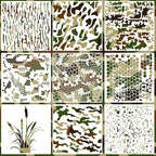 Camo Paint Stencils 12inch Camouflage Stencils Reusable Camo Stencil by zosylley