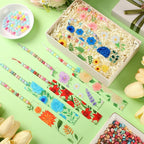 Liliaafar 8 Pcs Back to School Flower DIY Beadable Bookmarks Craft Kit - Image 4