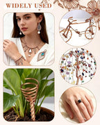 FIVEIZERO 6 Rolls 6 Size Jewelry Making Copper Wire Kit - Image 5