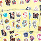 BulbaCraft Koi Fish Stickers for Water Bottle and Laptop - Image 6