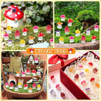 96pcs Mini Mushrooms Cute Resin Tiny Mushroom Figurines - Image 5