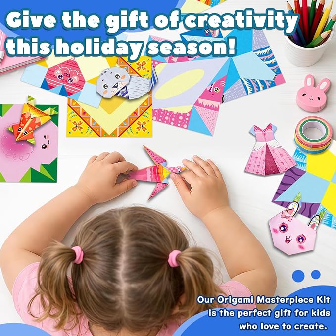 Origami Kit For Kids Ages 5-12, Includes 200 Sheets Of Origami Paper - Image 4