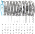 Necklace Chains for Jewelry Making, 78.7 Feet 10 Rolls Stainless Steel Jewelry by Ecoofor