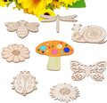 48PCS Unfinished Wood Insect Cutouts by QDXATIVP