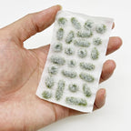 Woohome 78 PCS White Nylon Grass Tufts Model Scenery Kit - Image 5