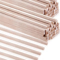 Yulejo 150 Pieces Balsa Wood Sticks 1/8 x 1/8 x 12 Inch Hardwood Square Dowels by Yulejo