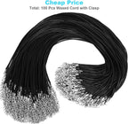 100Pcs Premium Leather Necklace Chains Bracelet Cord - Image 2