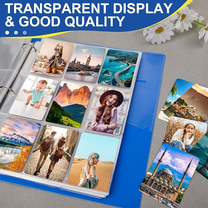1080 Pockets Card Sleeves Binder Sheets, 9 Pocket Card Sleeves - Image 5
