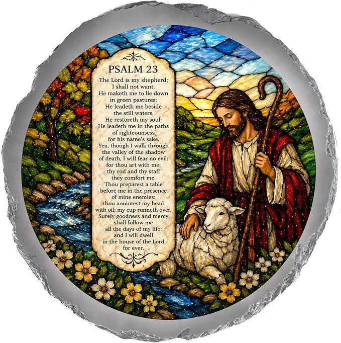 Magnolia Garden 10-Inch Psalm 23 Stepping Stone by DicksonsGifts
