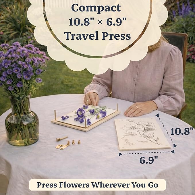 Berstuk Wooden Flower Press for Adults and Teens - Image 2