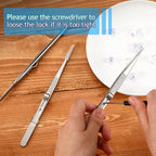 Honoson 3 Pack Diamond Tweezers Gem Stone Jewelry Locking Tweezers Stainless - Image 2
