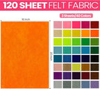 Reginary 120 Pcs 16 x 20 Inch Felt Sheets Bulk - Image 3