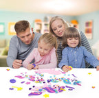 VKPI 4 Pieces EVA Foam Art Crafts Gift Kit, Make Create Your Own Unicorns - Image 4