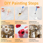 Mandun 3 Pack Paint by Numbers for Adult, Farmhouse Paint by Numbers Kit for - Image 9