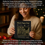 SuFly Black Paper Sketchbook 5.5 x 8.5, 60 Sheets Artist Papers - Image 6