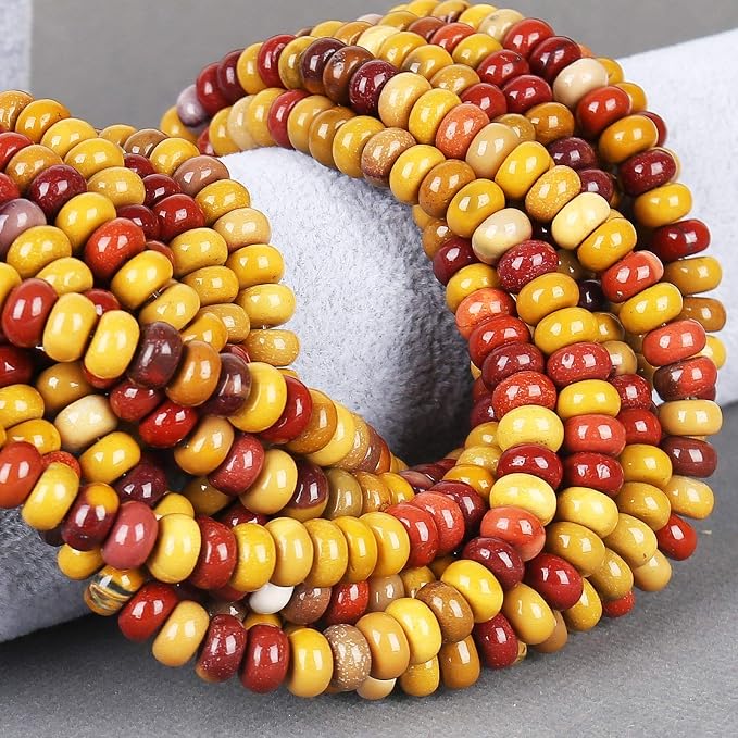 ICAI Beads 5x8mm Natural Beads Rondelle Spacer Loose Beads - Image 5